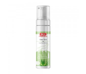 BIO PetActive Aloe Vera Dry Foam сух шампоан-пяна с алое вера за кучета и котки 200ml